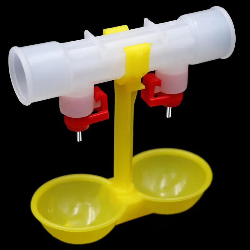 Chicken drinking fountain Double Hanging Cup Ball nipple drinkers 25cm Chicken equipment wholesale Quail feeders double