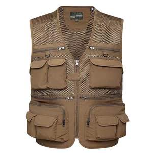 Multifunctional Plus Size Fishing Vest Multi-Pocket Breathable Anti-UV Quick Dry Comfort Nylon Cargo Tooling <b>Waistcoat</b> - Product Image 6