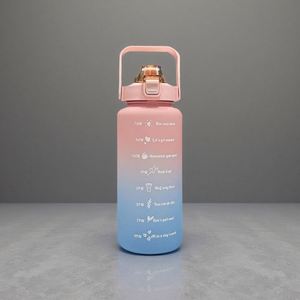 Botellas de Agua de 1 Galón, Grandes para Deportes, Fitness, Camping, Botella de Agua de 128 oz / 3.8L, Botella de Gimnasio 2 en 1 con Tapa y Marcador de Tiempo para Beber - Product Image 3