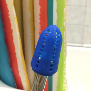 Difusor de silicona de orificio pequeño de lujo para Hookah Shisha Narguile silenciador de plástico de vidrio esmerilado opciones coloridas que se adapta a la mayoría de los modelos - Product Image 2