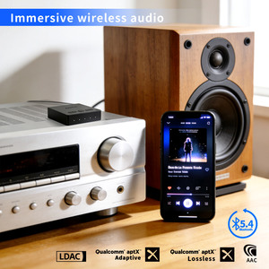 Transmisor y Receptor <span class=keywords><strong>2</strong></span> en <span class=keywords><strong>1</strong></span> con Salida/Entrada Auracast, Adaptador de Audio Aptx LL/Adaptive con Entradas de Audio USB/<span class=keywords><strong>RCA</strong></span>/3.5mm - Product Image 3