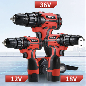 Yellow Professional Keyless Portable Multifunctional Cordless Impact Drill Kit Home Set 21V DM-3 Brushl - Product Image 2