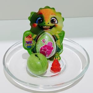 Nouveaux bonbons gélifiés en forme d'œuf de <span class=keywords><strong>dinosaure</strong></span> surprise avec un petit bonbon gélifié à l'intérieur, friandises gélifiées fruitées spéciales à mâcher - Product Image 3
