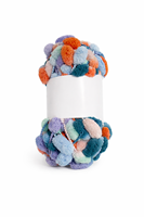 Fancy Style Slub Yarn Eco-Friendly Anti-Pilling Ring Spun Polyester Yarn for Hand Knitting & Crochet