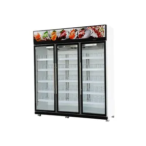 Quente aberto comercial supermercado refrigeração equipamentos geladeira vertical