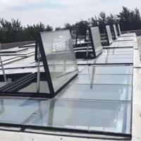 Fenêtre de toit coulissante automatique en aluminium, style toit battant, pour intérieur et extérieur