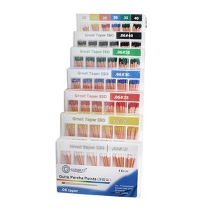 Punte di guttaperca dentale punta di carta assorbente Endo endodonzia radice 02/04/06 Taper - Product Image 2