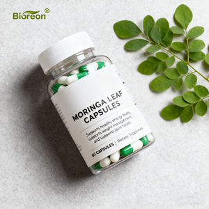 Capsule di Foglie di Moringa con Formula Personalizzata OEM, Integratore Premium Vegano Biologico per la Nutrizione Quotidiana degli Adulti - Product Image 3
