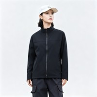 Veste softshell légère à fermeture éclair coupe-vent et imperméable, séchage rapide, sans capuche, pour la randonnée, le trekking, le camping, l'escalade