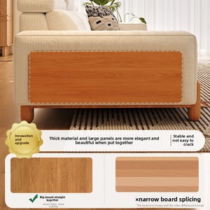 <span class=keywords><strong>Canapé</strong></span> Tongyute Nordic avec cadre en bois massif amovible et lavable, éponge haute densité, appui-tête multifonction réglable, salon - Product Image 3