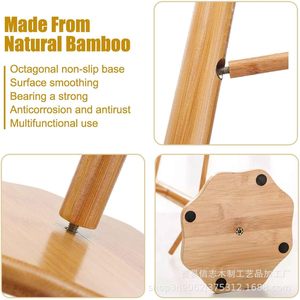 Wooden <b>Tree</b> Shaped <b>Mug</b> Holder 4in Wide 3 Tier Space Saving Desktop Organizer For Cup Storage - Product Image 4