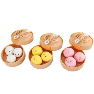 New <b>Squishy</b> Toys for Kids Anti-Stress Steamed Dumpling Toy Set Soft Glutinous Rice Dough for Small Steamed Buns Novelty Gag Toy - Product Image 6