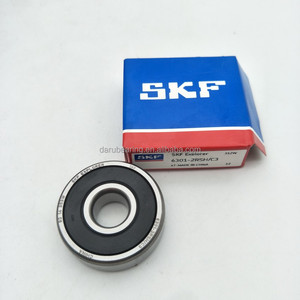 Roulements à billes à gorge profonde simple rangée <span class=keywords><strong>SKF</strong></span> originaux en gros 6301-2RSHC3 12x37x9 en acier chromé pour moteurs automobiles, durables - Product Image 2
