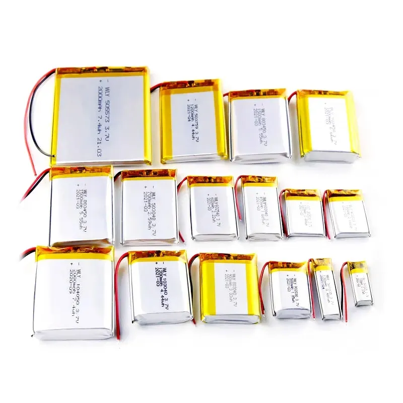 Ustomized-batería de iones de litio, 602040 103450 401010 523450 mAh 500mAh 50mAh 300mAh 150 V