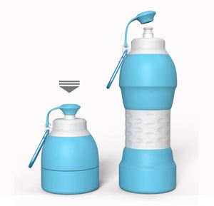 Botella de Agua Plegable de Silicona de 580 ml, Libre de BPA, Reutilizable, para Niños, Bicicleta, Correr, Gimnasio, Deportes al Aire Libre - Product Image 1