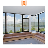 Rotura térmica Tamaño personalizado Aluminio Ventana fija Residentioal Insonorizadas Ventanas grandes de vidrio fijo