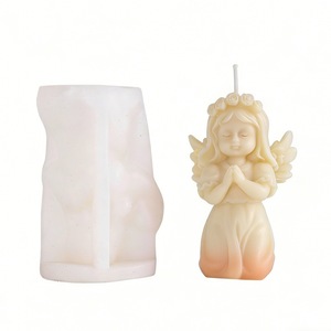 Little Angel Mold Silicone Resin Casting Mold For DIY Candle Making Craft Supplies Transparent White - Product Image 4