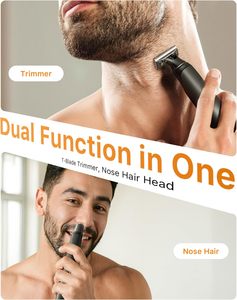 Kit <span class=keywords><strong>de</strong></span> tondeuse corporelle et nasale amélioré 2026, rasoir électrique <span class=keywords><strong>de</strong></span> voyage tout-en-un pour homme, noir (Solo) - Product Image 2