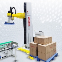 Palettiseur automatique à colonne Bras robotique 100 kg de charge utile pour la ligne de production alimentaire et des boissons Cartons/ceinture Haute productivité