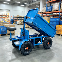 Chariot de transport pliable inversé LOADPRO Climbing King à quatre roues avec moteur 1500W, se déplace en toute fluidité sur les pentes raides et les terrains accidentés