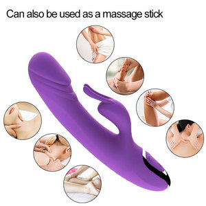 Ultra-Powersaving Dành Cho Người Lớn 12-Tần Số Thỏ AV Rung Thanh Động Cơ Kép Điều Khiển Độc Lập Dài Chờ Sử Dụng USB Có Thể Sạc Lại - Product Image 2