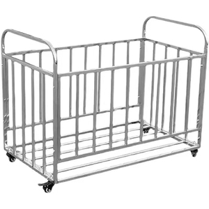 Cestino porta <span class=keywords><strong>basket</strong></span> in acciaio inossidabile con carrello <span class=keywords><strong>piccolo</strong></span> mobile - Product Image 1
