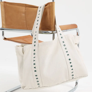 हैंडल स्ट्रैप शॉपिंग पर 12oz मोटी बड़े कपास कैनवास के लिए सक्रिय जीवन शैली टोटे बैग जिम के लिए - Product Image 4