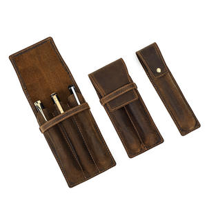 1/2/3槽复古复古个性化创意学生皮革笔套钢笔口袋礼品 - Product Image 1