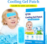 Patch de gel rafraîchissant et apaisant QFSN, respirant, jetable, longue durée, autocollant, certifié ISO