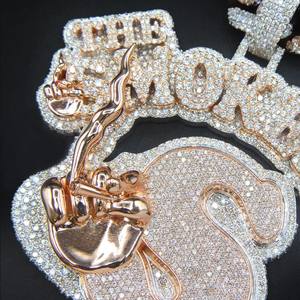 จี้เพชรรูปวงรีเพชรโมอิสที่งดงามพร้อมการตกแต่งที่เป็นประกายสำหรับเครื่องประดับที่หรูหรา - Product Image 5