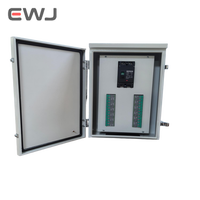 Boîtier photovoltaïque double porte à montage en surface personnalisable Guozhen, certification CE, indice de protection IP65, 63A, 220V, 12 prises, serrure certifiée