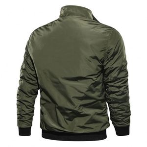 New Fashion <strong>Men</strong> Autumn Winter Lapel Stand Collar Solid Zipper Outdoor Plus Size Thicken Casual Tops Coat <strong>Flying</strong> <strong>Jacket</strong> - Product Image 5