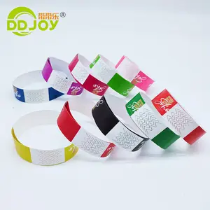 Benutzer definierte billige Event Armband Eingang zum Spielbereich, Kunststoff Papier Armband für Festival, Vinyl Armbänder für Party