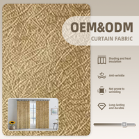 ColorsTex ODM OEM Rideaux de fenêtre en polyester jacquard couleur unie, tissu occultant gaufré en rouleau