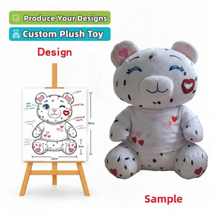 Fornitore <span class=keywords><strong>di</strong></span> peluche personalizzati: Orsetto con maglietta a cuore e occhi a palloncino, regali <span class=keywords><strong>di</strong></span> San Valentino, giocattoli <span class=keywords><strong>Among</strong></span> <span class=keywords><strong>Us</strong></span>, portachiavi in peluche personalizzati - Product Image 1