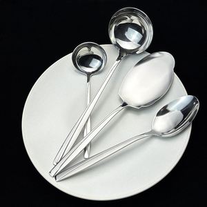 Ensemble de couverts de luxe 144 pièces en acier inoxydable 201 pour hôtel, série Moyen-Orient, comprenant cuillères, couteaux et fourchettes, idéal pour la maison - Product Image 6