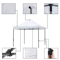 Linyi chunhe tente extérieure en toile de haute qualité 2x2 mètres, tente gazébo, pop-up