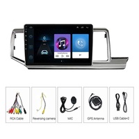 Jiawell 10 inci Android Car DVD Player GPS FM Musik Audio Video Carplay Wifi BT Radio Mobil untuk Honda Honda Stepwgn 2009-2015