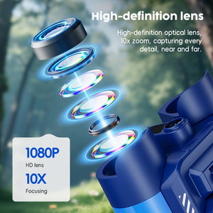 Jumelles d'aventure pour enfants en gros, écran IPS 2,4 pouces, zoom 10X, photo 2MP, vidéo 1080P, <span class=keywords><strong>vision</strong></span> nocturne 25m, prix usine B2B - Product Image 4