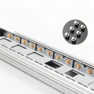 Rail de glissière de tiroir à roulement à billes à trois sections, rail de glissière de tiroir monté sur le côté à roulement à billes entièrement étendu à trois sections - Product Image 5