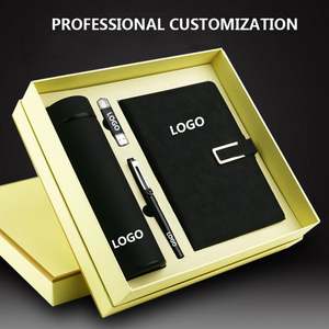 Cuaderno de Pu de alta calidad y bolígrafo para botella de agua, juego de regalo corporativo de negocios de lujo con logotipo personalizado/ - Product Image 2