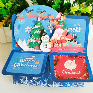 กล่องการ์ดอวยพรคริสต์มาสแบบกลวงรูป<span class=keywords><strong>ป๊</strong></span><span class=keywords><strong>อป</strong></span><span class=keywords><strong>อั</strong></span><span class=keywords><strong>พ</strong></span>ของ3D ซานตาคลอสปรับแต่งปาร์ตี้ได้ดีไซน์สามมิติที่สร้างสรรค์ในวัน<span class=keywords><strong>คริสต์มาส</strong></span>อีฟ - Product Image 1