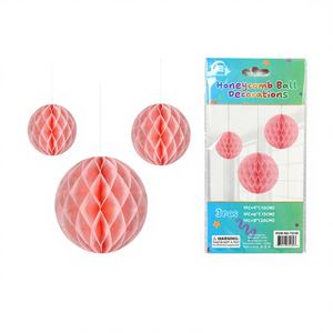 Set de Decoraciones para Fiesta con Bolas de Colores Miel de Durazno de 4, 6 y 8 Pulgadas, 240 Piezas/Caja, Colección Limitada de 3 Piezas, Modelo 75139A - Product Image 1