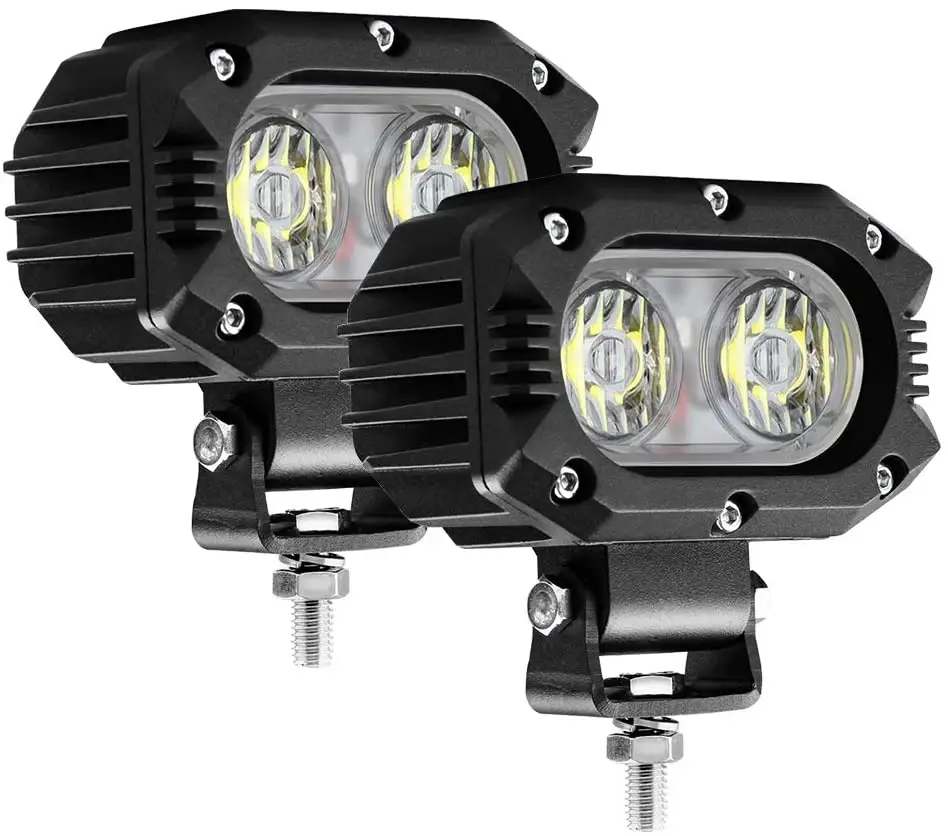 LED sürüş ışıkları 4 inç 30W sel işın LED İş işık sis Pod ışıkları Motor SUV ATV UTV kamyon tekne traktör Forklift