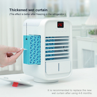 Nouveau ventilateur de refroidissement oscillant DC voiture maison Portable refroidisseur d'air par évaporation ventilateur d'eau glacée Mini climatiseur pour chambre