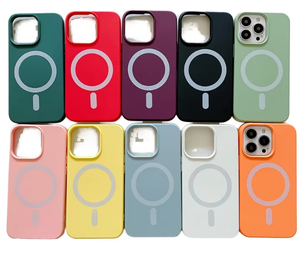 명확한 자기 안전 무선 충전 자석 아크릴 휴대 전화 케이스 아이폰 12 13 14 15 16 17 프로 맥스 커버 - Product Image 1