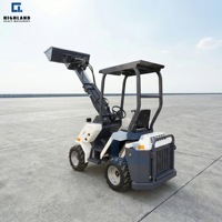 Mini-chargeur diesel 4x4 fabriqué en Chine avec moteur Honda GX690, vente directe d'usine