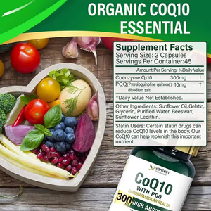 Ekstrak Herbal Cina JIANCHI Coq10 dan PQQ Baik untuk Kesehatan Jantung Kapsul Koenzim <span class=keywords><strong>Q10</strong></span> - Product Image 4