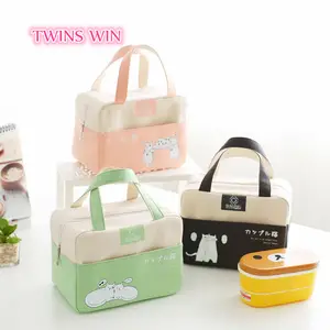 Japanese Style Lunch Box Bag Drawstring Lunch Bag Bento Tote Pouch Portable  Children Storage Box Travel Tableware Storage Bag