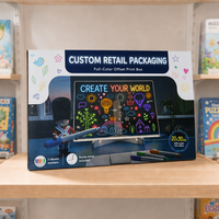 Emballage rigide de luxe et coloré pour planches d'art graffiti |   Boîte cadeau créative et atmosphérique